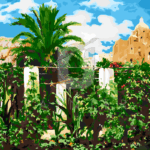 Картина по номерам «Фредерик Лейтон. Сад отеля. Капри»