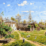 Картина по номерам «Василий Поленов. Московский дворик»
